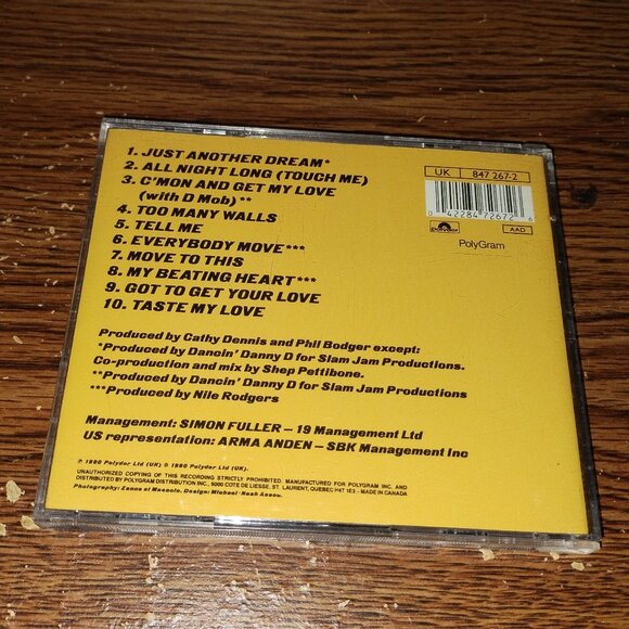 Move to This by Cathy Dennis (Cd, 1990, Polyder) - Picture 3 of 3